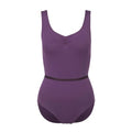 Freed of London - 'Ivy' Tank Rouche Front Leotard with Belt