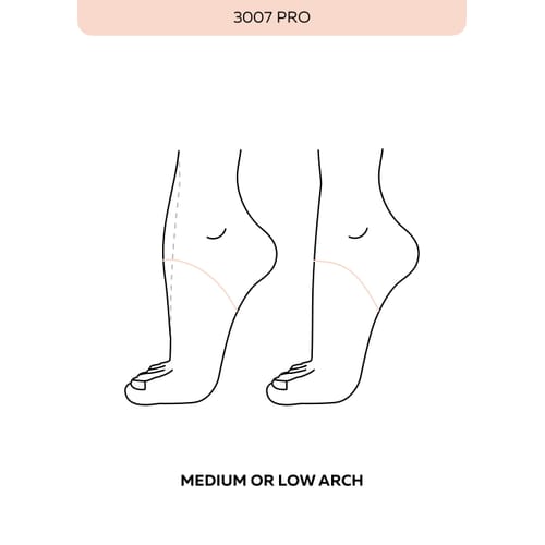 Grishko - '3007'  Pro Pointe Shoes - U-Vamp Medium Platform Slightly Tapered