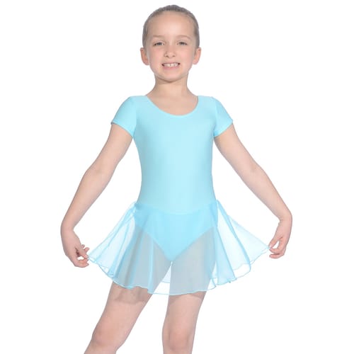 Roch Valley - Short Sleeve Matte Lycra Leotard with Skirt