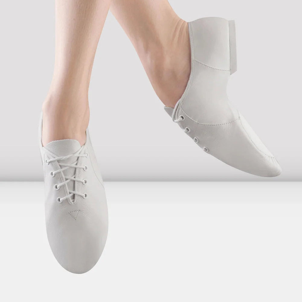 Bloch - 'Jazz Soft' Leather Split Sole Lace up Jazz Shoe