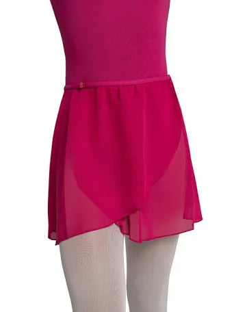 Capezio - Chiffon Wrap Cotton/Lycra Skirt With Elastic Waistband