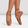 Bloch - 'Balance European' Low Profile Medium Sides Open Throat Vamp Pointe Shoe Size UK 1 - UK 5.5