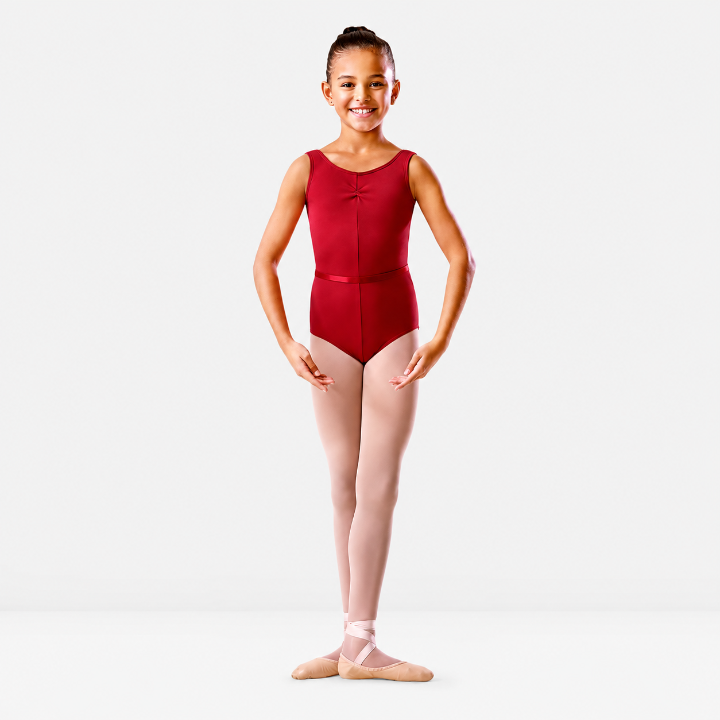 Bloch - Rouched Front Scoop Neck and Back Tank  Cotton Leotard