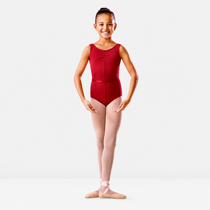 Bloch - Rouched Front Scoop Neck and Back Tank  Cotton Leotard
