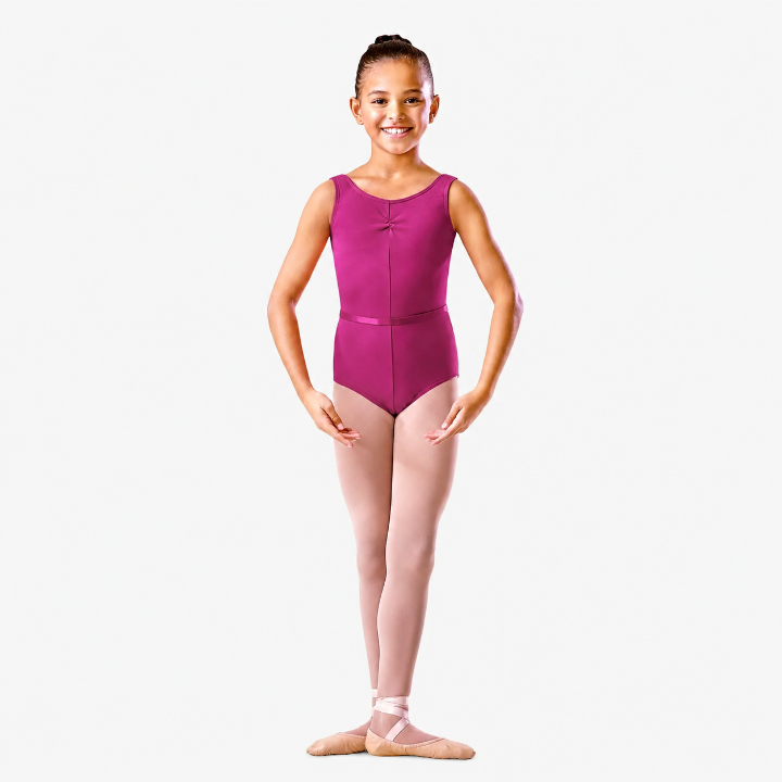 Bloch - Rouched Front Scoop Neck and Back Tank  Cotton Leotard