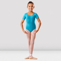 Bloch -  Round Neck and Back Short Sleeve Cotton Leotard