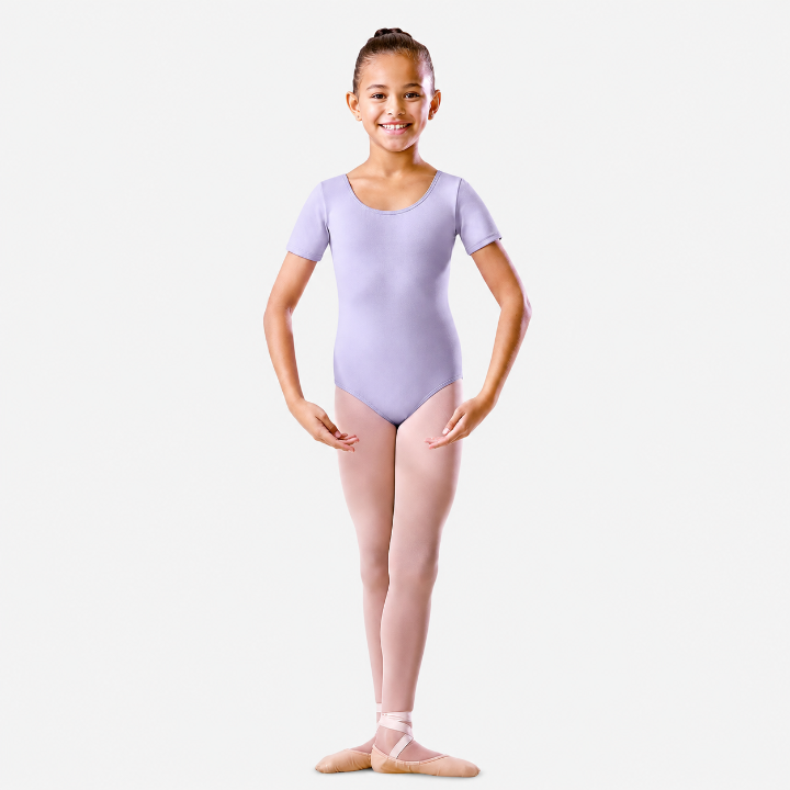 Bloch -  Round Neck and Back Short Sleeve Cotton Leotard