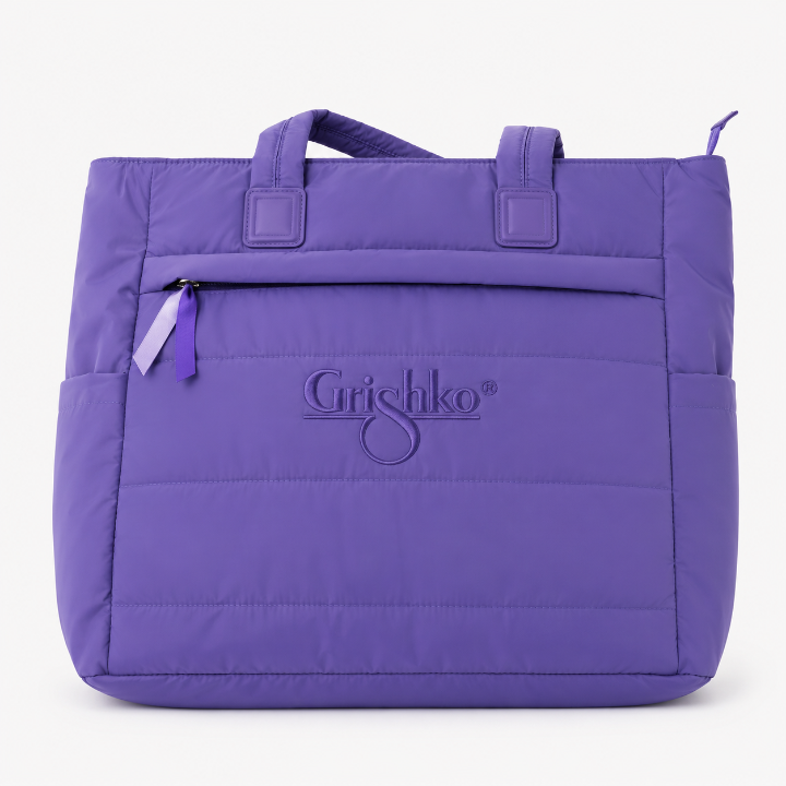 Grishko - Medium Top Handle Tote Bag with Zipper & Inside Pockets