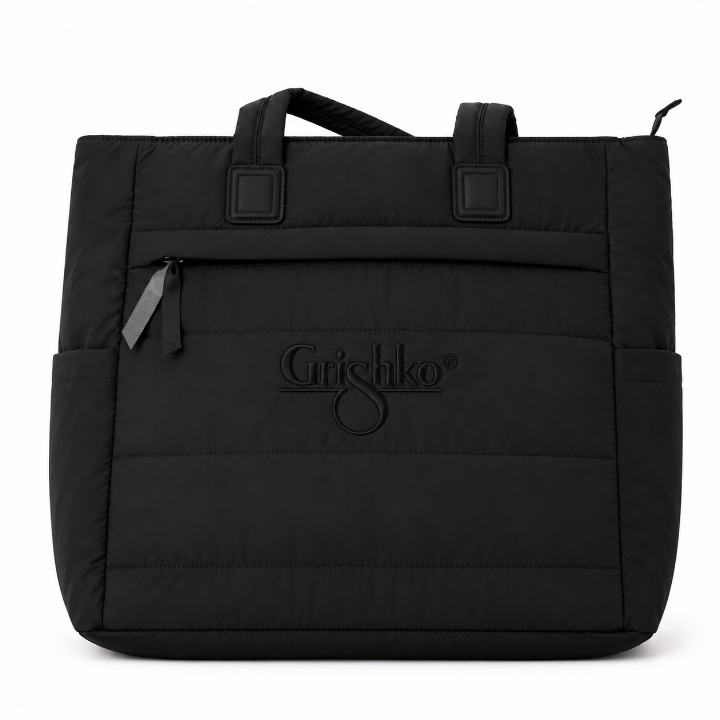 Grishko - Medium Top Handle Tote Bag with Zipper & Inside Pockets