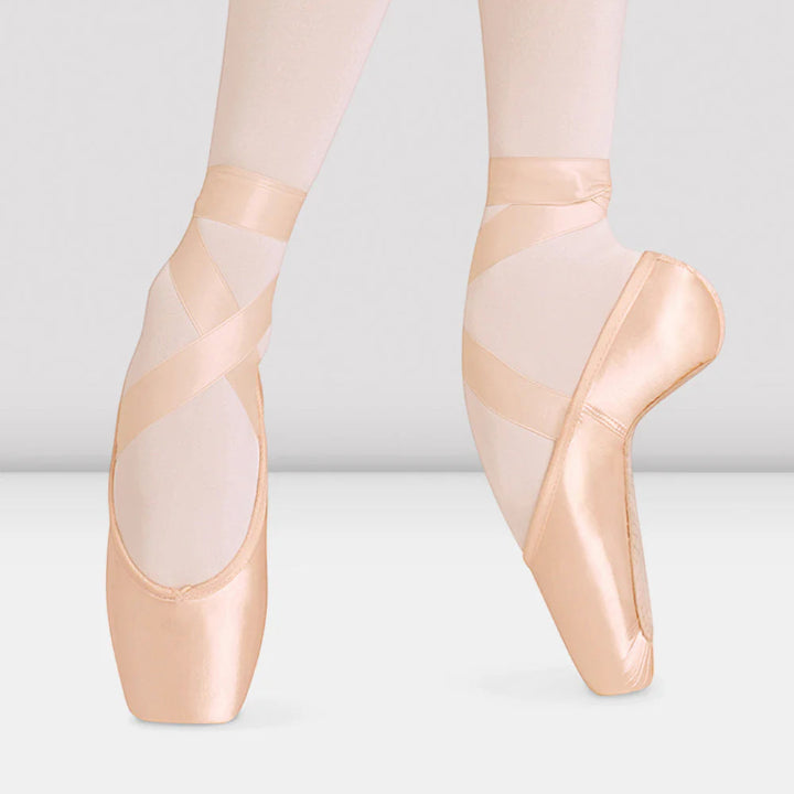 Bloch - 'Balance European' Low Profile Medium Sides Open Throat Vamp Pointe Shoe Size UK 1 - UK 5.5