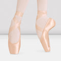 Bloch - 'Balance European' Low Profile Medium Sides Open Throat Vamp Pointe Shoe Size UK 6 - UK 9.5