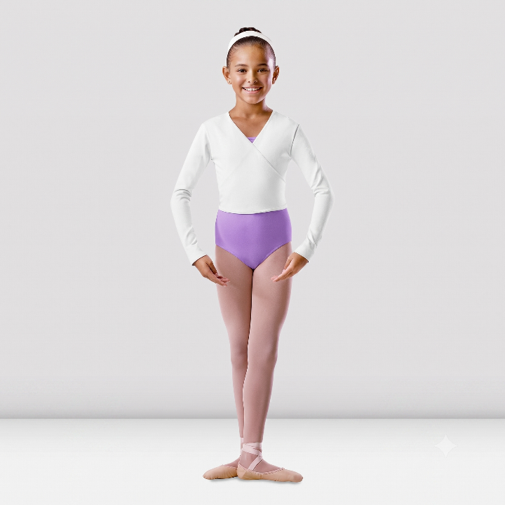 Bloch - Long Sleeve Tie Back Wrap Top