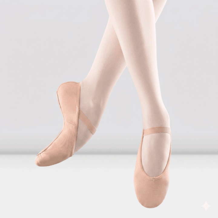 Bloch - 'Arise' Leather Full Sole Drawstring Ballet Shoes