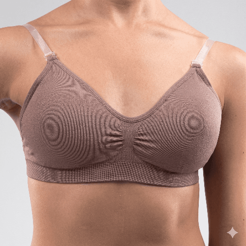 Silky Dance - Seamless Clear Adjustable Strap & Back Nylon Bra