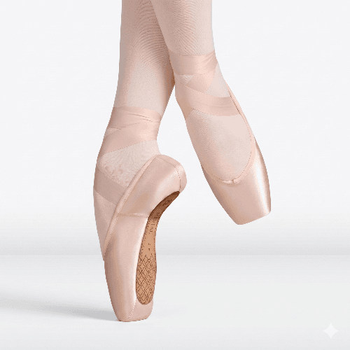 RP Collection  - 'Reveal' Satin Tip U-Vamp Pre-Arched  Pointe shoes