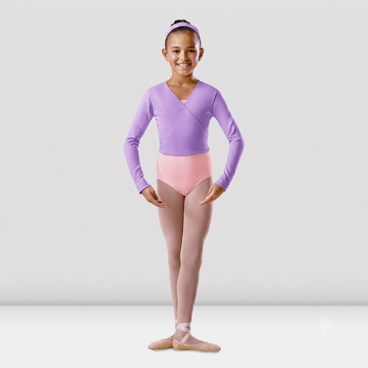 Bloch - Long Sleeve Tie Back Wrap Top