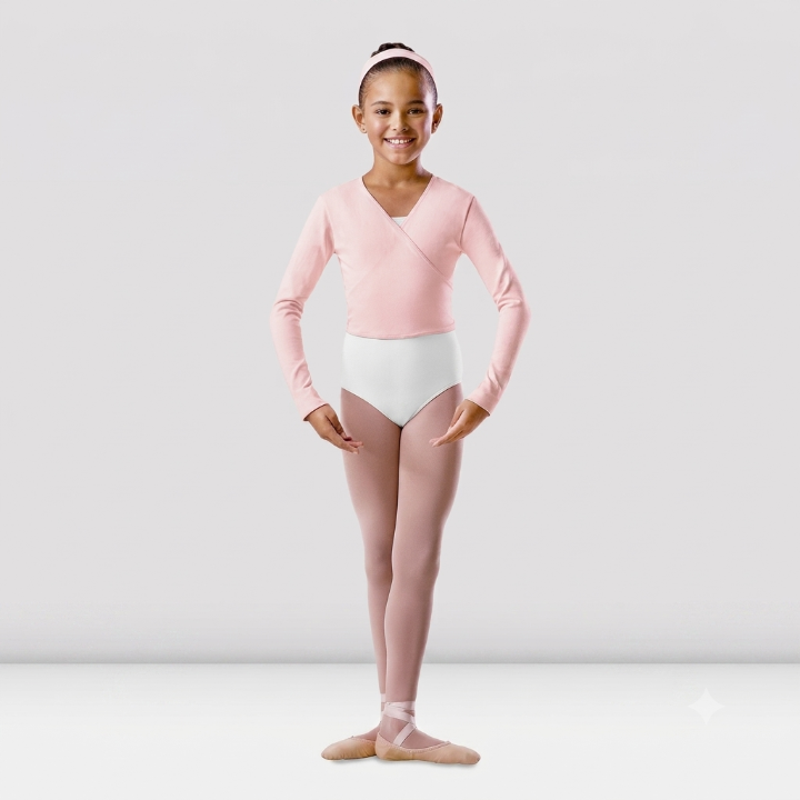 Bloch - Long Sleeve Tie Back Wrap Top