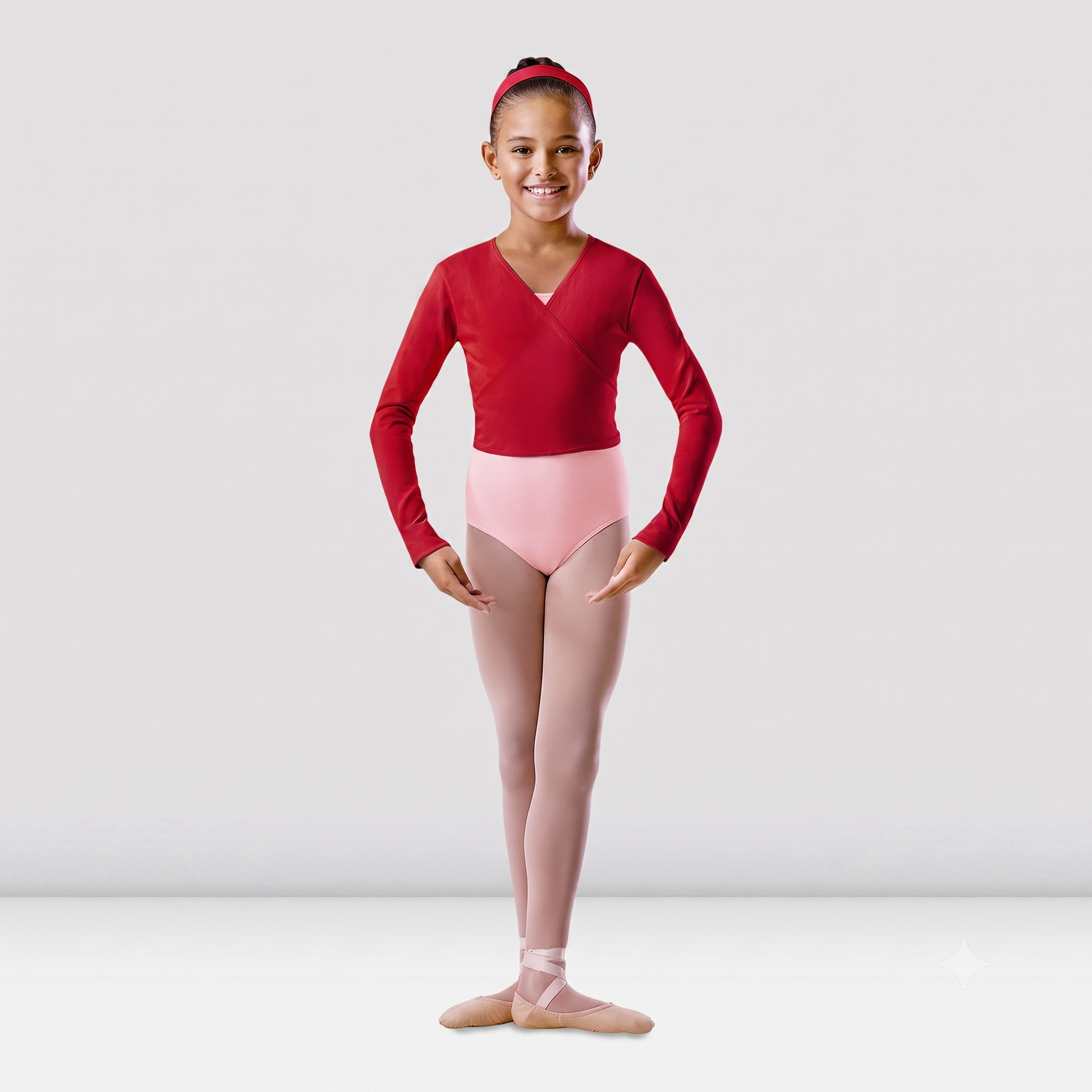 Bloch - Long Sleeve Tie Back Wrap Top