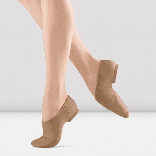 Bloch - 'Neo-Flex' Slip On Leather and Neoprene Split Sole Jazz Shoe