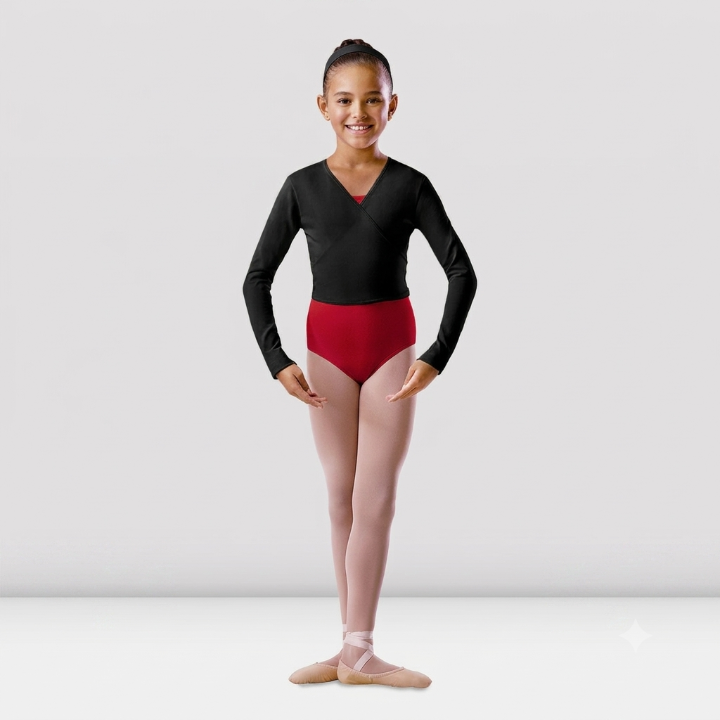 Bloch - Long Sleeve Tie Back Wrap Top