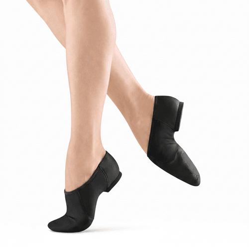 Bloch - 'Neo-Flex' Slip On Leather and Neoprene Split Sole Jazz Shoe