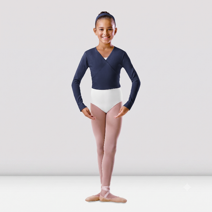 Bloch - Long Sleeve Tie Back Wrap Top