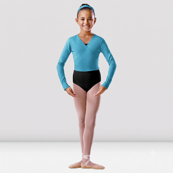 Bloch - Long Sleeve Tie Back Wrap Top