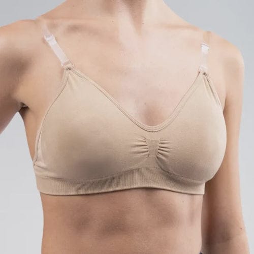 Silky Dance - Seamless Clear Adjustable Strap & Back Nylon Bra