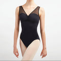 Gaynor Minden -  'Madame X' Tank V Shaped Front & Low Back Built In Bra Leotard