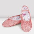 Bloch - 'Glitterdust' Full Sole Suede Non-Leather Pre-Sewn Elastic Ballet Shoes