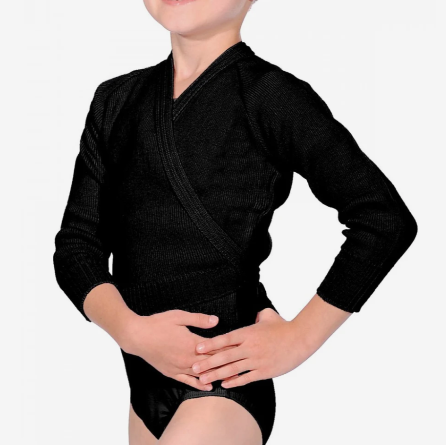 Roch Valley - Acrylic 3/4 Length Sleeve Crossover Cardigan