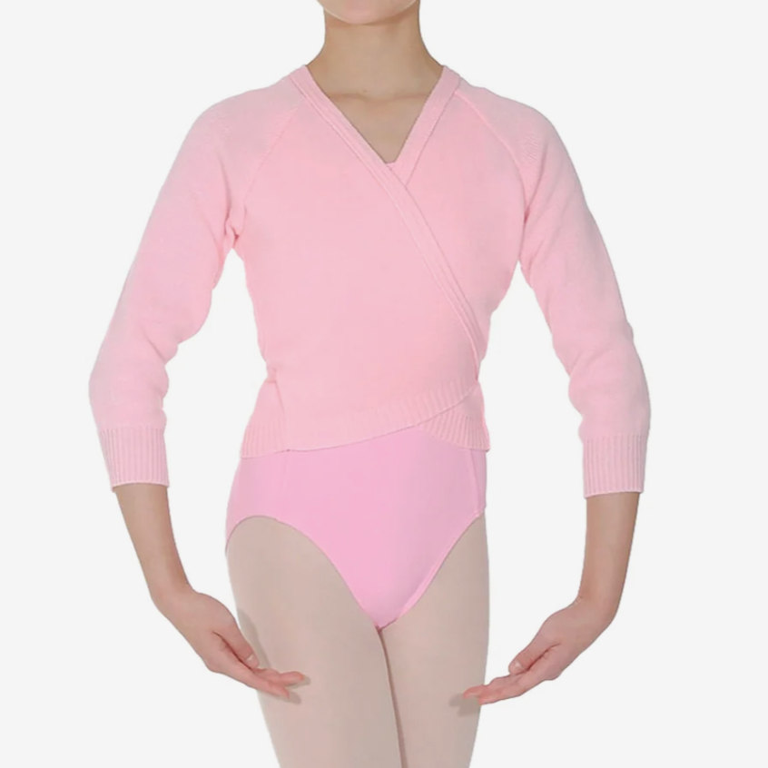 Roch Valley - Acrylic 3/4 Length Sleeve Crossover Cardigan