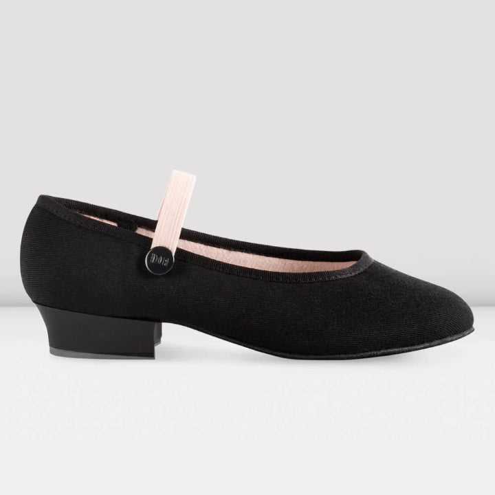 Bloch -  'Accent' Low Heel Suede Sole Canvas Character Shoe
