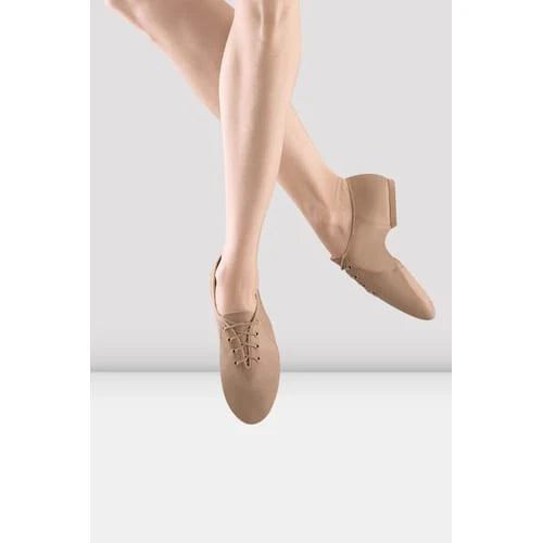 Bloch - 'Jazz Soft' Leather Split Sole Lace up Jazz Shoe
