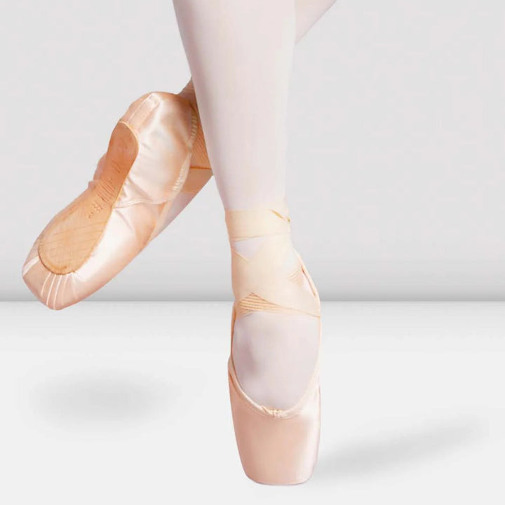 Bloch -  'Balance Lisse' Wider Tapered Platform U-Vamp Satin Pointe Shoes