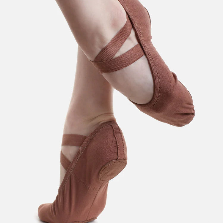 So Danca - Canvas Split Sole Pre-Sewn Crossed Elastic Ballet Shoes