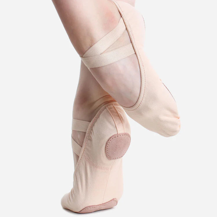 So Danca - Canvas Split Sole Pre-Sewn Crossed Elastic Ballet Shoes