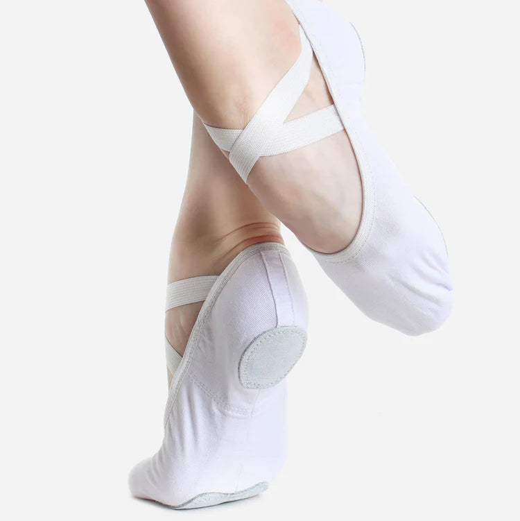 So Danca - Canvas Split Sole Pre-Sewn Crossed Elastic Ballet Shoes
