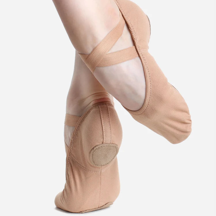So Danca - Canvas Split Sole Pre-Sewn Crossed Elastic Ballet Shoes