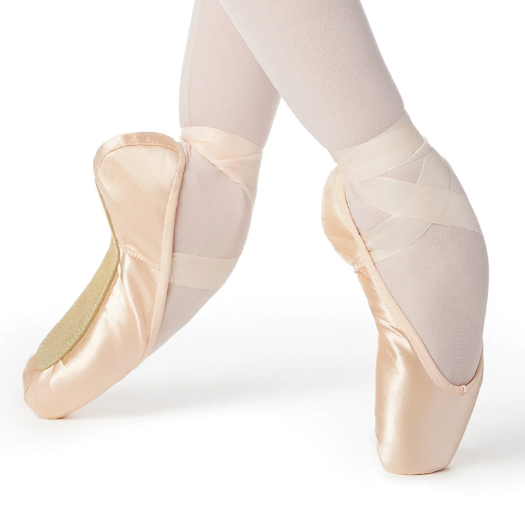 Virtisse - 'Mika' Low Profile U-Shaped Vamp 3/4 Shank  Pointe Shoe (UK2-UK6.5)
